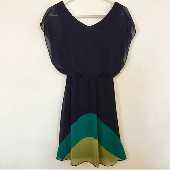 Sweet Storm S Navy Blue Color-block Dress - Picture 1 of 5